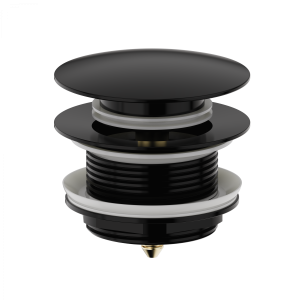 Донный клапан для ванны Wonzon & Woghand WW-SS105-MB Черный матовый