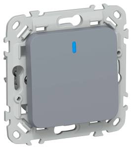 Выключатель 1-клавишный проходной IEK Flite FI-V12-1-10-1-K35 маренго