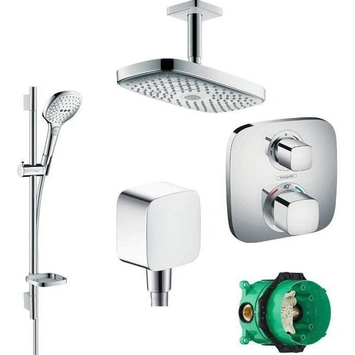 Душевой комплект Hansgrohe Raindance Select E 300 27384000 + 26620000 + 26457000 + 15708000 + 1800180