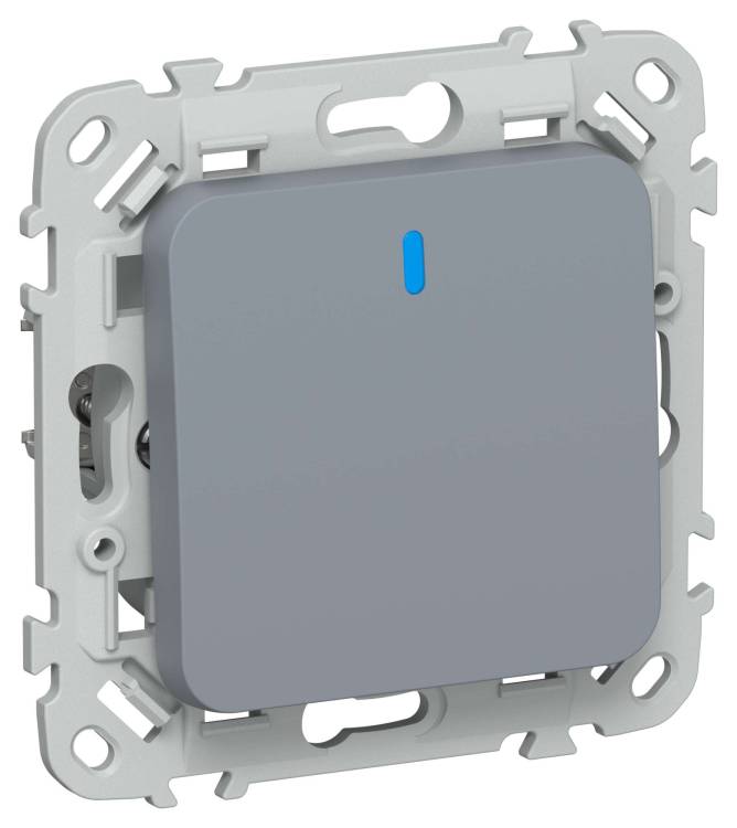 Выключатель 1-клавишный проходной IEK Flite FI-V12-1-10-1-K35 маренго