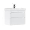Тумба с раковиной Equil Corner 70 подвесная, белая