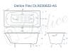 Чугунная ванна Delice Flex DLR230632-AS 180x85, белая, с антискользящим покрытием, с ножками фото 8