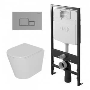 Комплект D&K Venice DS1021606 белый с кнопкой