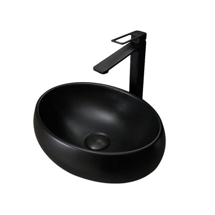 Раковина Gid Lago 53384 Bm9030ds 40 см, черная матовая