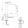 Смеситель для раковины Gattoni Ely 8846/88C0 излив 155 мм, Хром фото 2