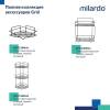 Полка Milardo Grid GRICS1BM44 13.6см, черная матовая фото 8