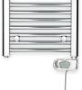 Полотенцесушитель электрический Zehnder Aura PBECZ-120-050/MQ CR 120x50 хром фото 2