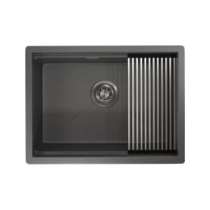 Кухонная мойка Granula Kitchen Space KS-6045U графит матовый