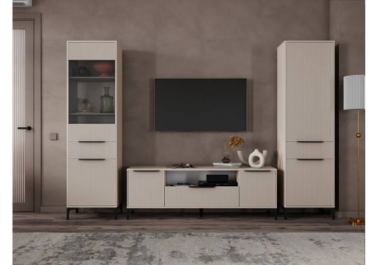 Стенка в гостиную Woodville Иадама 620695 кашемир комплектация 6