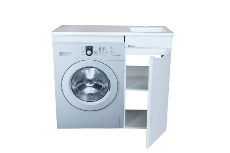 Тумба с раковиной Bellezza Олиссия 100 R Белый