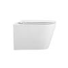 Унитаз подвесной Oliveeka Quiet Force OL-6016 безободковый, с микролифтом, белый фото 4