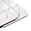 Стол Bradex Home Arthur RF 0655 керамогранит белый мрамор greys white, чёрный 120(184)x80x75 фото 6