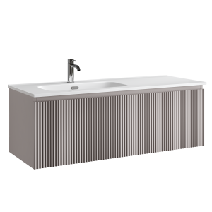 Тумба под раковину Sancos Snob R 1.0 SNR1.0120LSM c одним ящиком Soft close, Doha Soft, 119.5x44.5x40.6