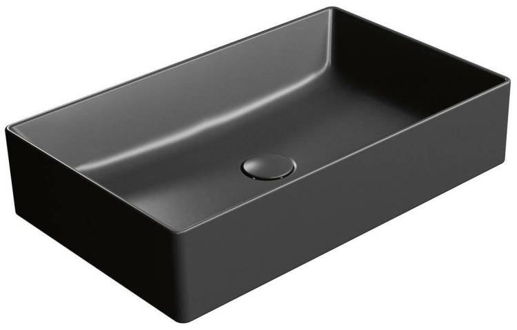 Раковина GSI Kube X 945326 черный матовый, 60x37