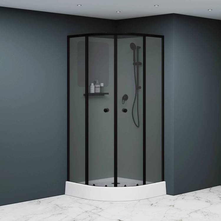 Душевая кабина RGW Andaman 381320899-34 профиль черный, стекло тонированное, 90x90x197
