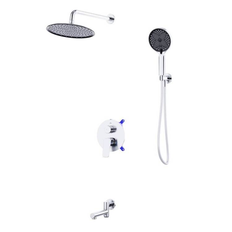 Душевой комплект BelBagno Marino MARINO-VDSET-CRM хром, встраиваемый, с изливом