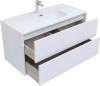 Тумба под раковину Aquanet Lino 80 287542 белый глянец фото 10