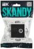 ТВ-розетка+Ethernet RJ45 IEK Skandy SK-AK20-2-K02 черный фото 7