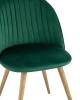 Набор из 4 стульев Stool Group Лион Страйпс DC-69030G HLR-56 X4 зеленый фото 5