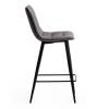 Стул барный Tetchair Chilly (mod. 7095пб) 15453 серый barkhat 26/черный 53x44x94 фото 2