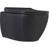 Унитаз подвесной beWash Bogen 88303606 с крышкой-сиденьем микролифт, с функцией биде, черный матовый
