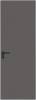 Межкомнатная дверь Profil Doors 1 AGK цвет профиля Черный, алюминиевая панель никель серый 700x2000