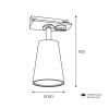 Трековый светильник Wolta Cono WTL-GU10/11B фото 3