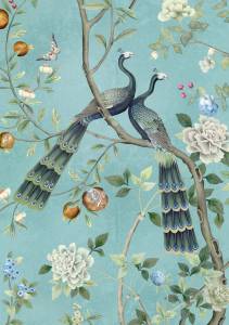 Фреска Ortograf Flora 31261 Two peacocks Флора FLN