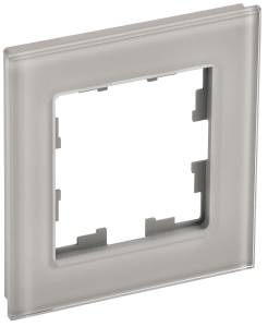 Рамка 1-постовая IEK Brite BR-M12-G-K30 дымчатый