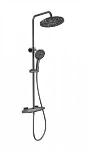 Душевая стойка Wonzon & Woghand WW-B3035-A1-BGG с термостатом, темный графит