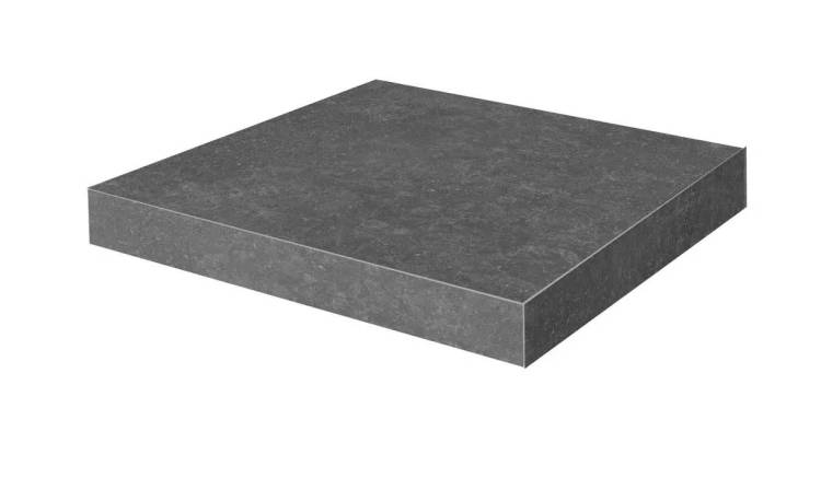 Ступень Kerama Marazzi Касабланка KM6012G0141RGCA угловая клееная HP антрацит матовый обрезной 33x33