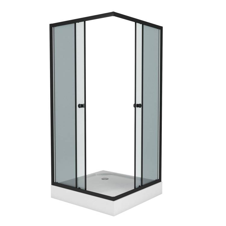 Душевой уголок Niagara Eco NG-010-14QT 1000х1000х1950, низкий поддон, стекло тонированное