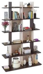 Стеллаж Сокол СТ-6 4680212007422, СТ6Вбд5 Венге/беленый дуб