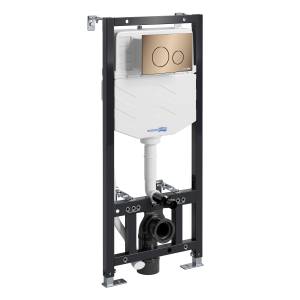 Система инсталляции для унитазов Wasserkraft Аллер (Aller) 10TLT.010.ME.RG02 розовое золото