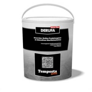 Декоративное покрытие Derufa Tempesta Gold с песочным эффектом и мягким перламутровым переливом 2.3 кг