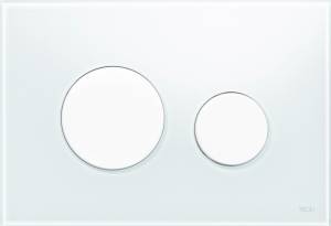 Кнопка смыва TECE Loop 9240650 белое стекло