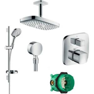 Душевой комплект Hansgrohe Raindance Select E 300 27384000 + 26630000 + 27506000 + 15771000 + 1800180