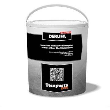 Декоративное покрытие Derufa Tempesta Gold с песочным эффектом и мягким перламутровым переливом 2.3 кг