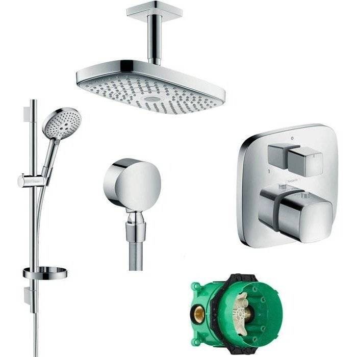 Душевой комплект Hansgrohe Raindance Select E 300 27384000 + 26630000 + 27506000 + 15771000 + 1800180