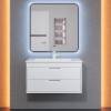 Тумба с раковиной Uperwood Modul подвесная, матовая, белая, 80 см фото 5