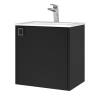 Тумба с раковиной Uperwood Aurora KAurora50bm подвесная, черный матовый, 50 см фото 2