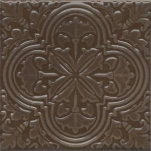 Декор Kerama Marazzi Фес KMD3STA005BN коричневый глянцевый 15x15