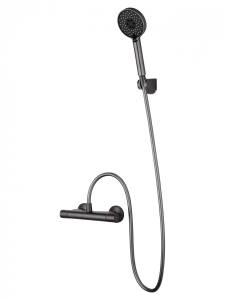 Смеситель для душа Wonzon & Woghand WW-B1005-A-BGG с термостатом, темный графит