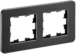 Рамка 2-постовая IEK Brite BR-M22-M-01-K02 черный