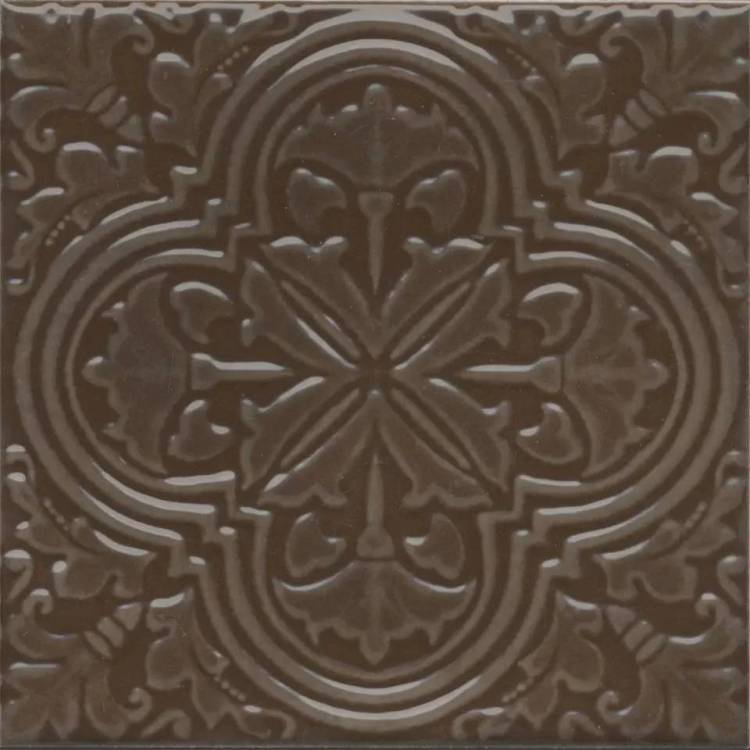 Декор Kerama Marazzi Фес KMD3STA005BN коричневый глянцевый 15x15