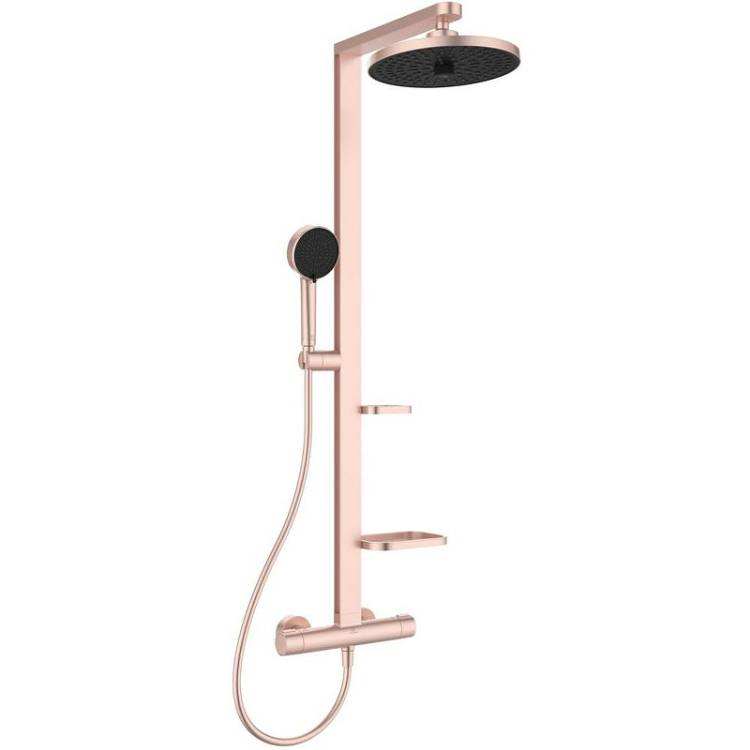 Душевая стойка Ideal Standard Alu+ BD583RO с термостатом, Rose
