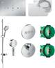 Душевой комплект Hansgrohe Raindance Rainmaker 680/460 (3 jet) 28418000 + 26631000 + 27506000 + 15742000 + 15745000