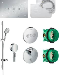 Душевой комплект Hansgrohe Raindance Rainmaker 680/460 (3 jet) 28418000 + 26631000 + 27506000 + 15742000 + 15745000