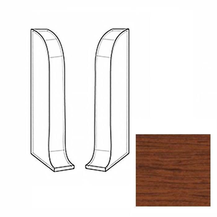 Заглушки LinePlast Палисандр L032 58 мм (пара)