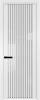 Межкомнатная дверь Profil Doors 3 AGP цвет профиля Вайт, стекло безопасное 6 мм страйп 700x2000